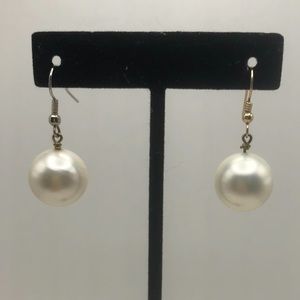 Large Vintage Pearl Earrings